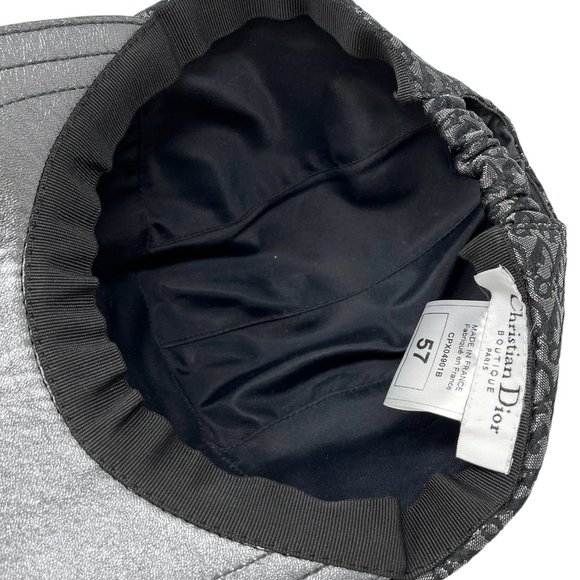 Christian Dior Vintage Trotter Monogram Cap #57 Silver Glitter Polyester[102026] main image 9